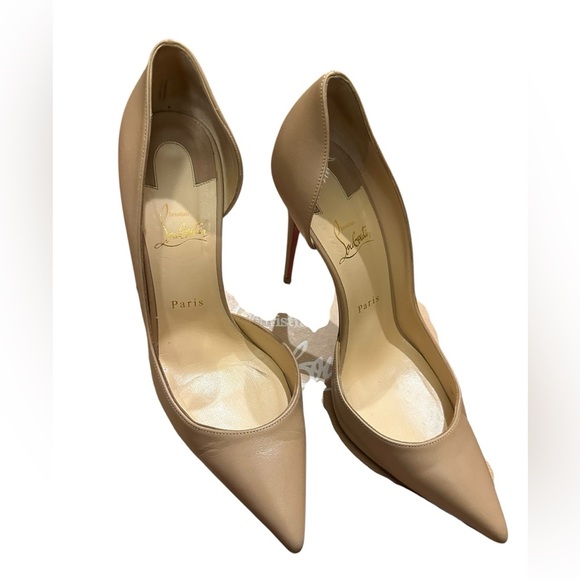 Christian Louboutin Beige Stiletto Heels size 41.5 - Picture 2 of 14